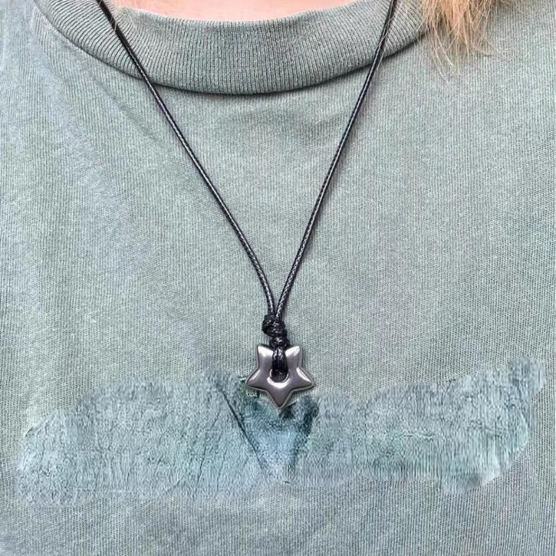 Quick Outfits, Modest Fashion Outfits Ideas Y2K Star Cord Necklace Quick Outfits, Modest Fashion Outfits Ideas Y2K Star Cord Necklace