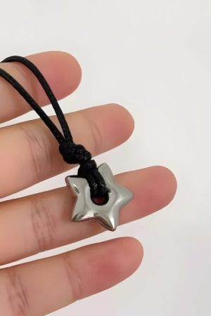 Quick Outfits, Modest Fashion Outfits Ideas Y2K Star Cord Necklace