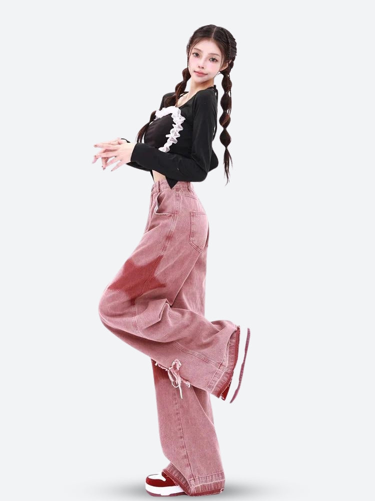 Quick Outfits, Modest Fashion Outfits Ideas Y2K Star Denim Jeans Quick Outfits, Modest Fashion Outfits Ideas Y2K Star Denim Jeans