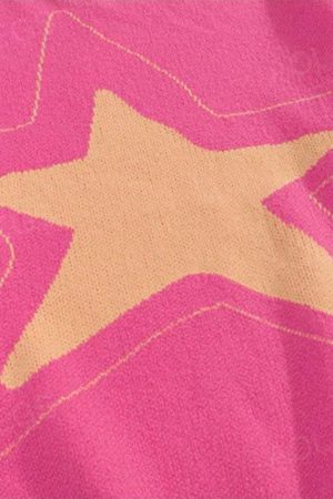 Quick Outfits, Modest Fashion Outfits Ideas Y2K Star Distressed Sweater