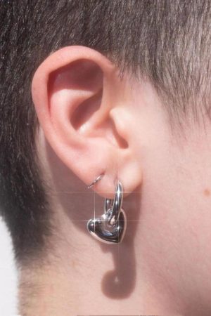 Quick Outfits, Modest Fashion Outfits Ideas Y2K Star Heart Hoop Earrings