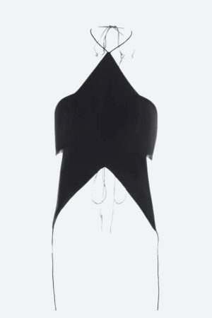 Quick Outfits, Modest Fashion Outfits Ideas Y2k Star Lace Up Backless Top