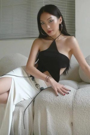 Quick Outfits, Modest Fashion Outfits Ideas Y2k Star Lace Up Backless Top