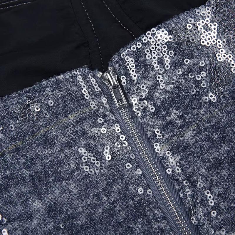 Quick Outfits, Modest Fashion Outfits Ideas Y2K Star Sequined Crop Top Quick Outfits, Modest Fashion Outfits Ideas Y2K Star Sequined Crop Top