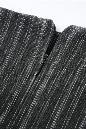 Quick Outfits, Modest Fashion Outfits Ideas Y2K Striped Lace Up Mini Skirt