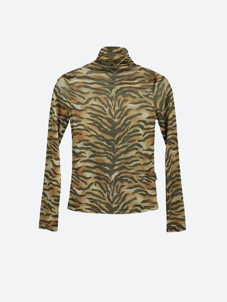 Quick Outfits, Modest Fashion Outfits Ideas Y2K Tiger Mesh Top Quick Outfits, Modest Fashion Outfits Ideas Y2K Tiger Mesh Top