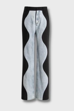 Quick Outfits, Modest Fashion Outfits Ideas Y2K Wave Panel Jeans