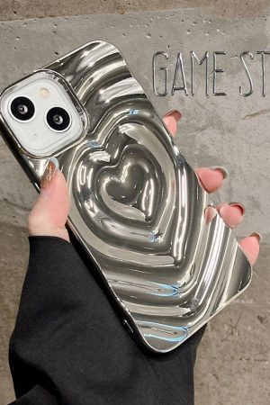 Quick Outfits, Modest Fashion Outfits Ideas Y2k Wavy Heart iPhone Case