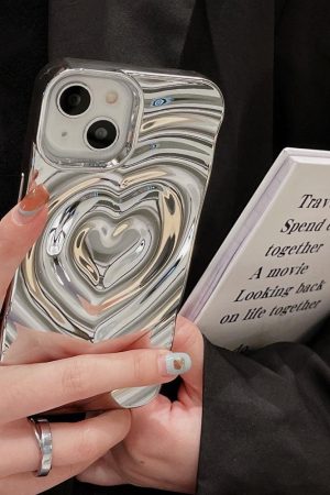 Quick Outfits, Modest Fashion Outfits Ideas Y2k Wavy Heart iPhone Case