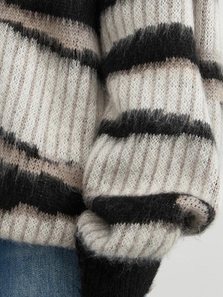 Quick Outfits, Modest Fashion Outfits Ideas Zebra Knitted Sweater Quick Outfits, Modest Fashion Outfits Ideas Zebra Knitted Sweater