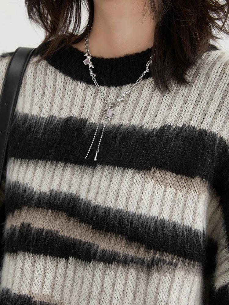 Quick Outfits, Modest Fashion Outfits Ideas Zebra Knitted Sweater Quick Outfits, Modest Fashion Outfits Ideas Zebra Knitted Sweater