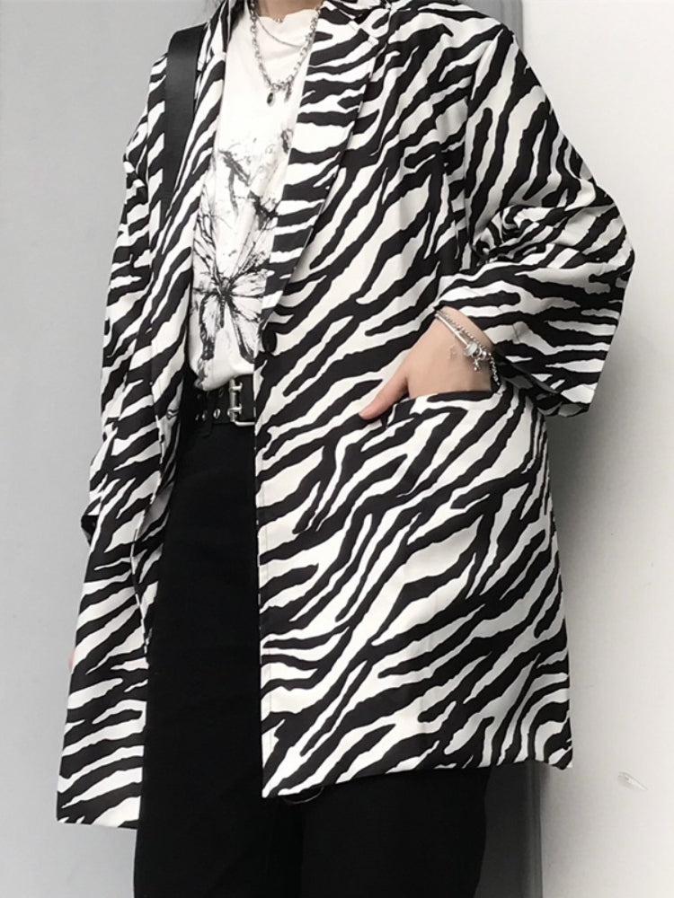 Quick Outfits, Modest Fashion Outfits Ideas Zebra Print Long Blazer Quick Outfits, Modest Fashion Outfits Ideas Zebra Print Long Blazer