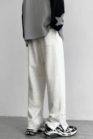 Quick Outfits, Modest Fashion Outfits Ideas Zip-Up Leg Sweatpants