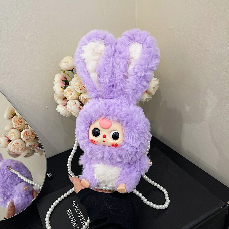 Quirky Cartoon Rabbit Crossbody Bag for Kids - Cute Doll Mobile Phone Bag, Perfect Birthday Gift for Three-Year-Olds Quirky Cartoon Rabbit Crossbody Bag for Kids - Cute Doll Mobile Phone Bag, Perfect Birthday Gift for Three-Year-Olds