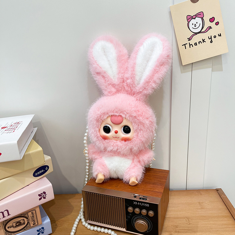 Quirky Cartoon Rabbit Crossbody Bag for Kids - Cute Doll Mobile Phone Bag, Perfect Birthday Gift for Three-Year-Olds Quirky Cartoon Rabbit Crossbody Bag for Kids - Cute Doll Mobile Phone Bag, Perfect Birthday Gift for Three-Year-Olds