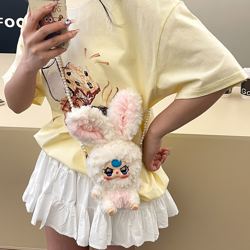 Quirky Cartoon Rabbit Crossbody Bag for Kids - Cute Doll Mobile Phone Bag, Perfect Birthday Gift for Three-Year-Olds Quirky Cartoon Rabbit Crossbody Bag for Kids - Cute Doll Mobile Phone Bag, Perfect Birthday Gift for Three-Year-Olds