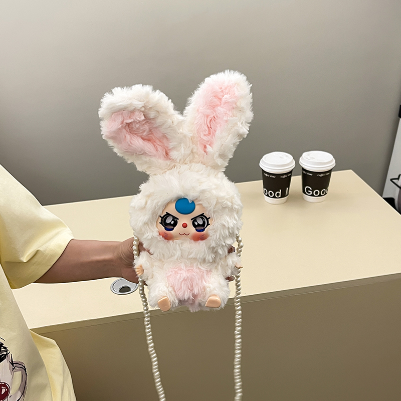 Quirky Cartoon Rabbit Crossbody Bag for Kids - Cute Doll Mobile Phone Bag, Perfect Birthday Gift for Three-Year-Olds Quirky Cartoon Rabbit Crossbody Bag for Kids - Cute Doll Mobile Phone Bag, Perfect Birthday Gift for Three-Year-Olds