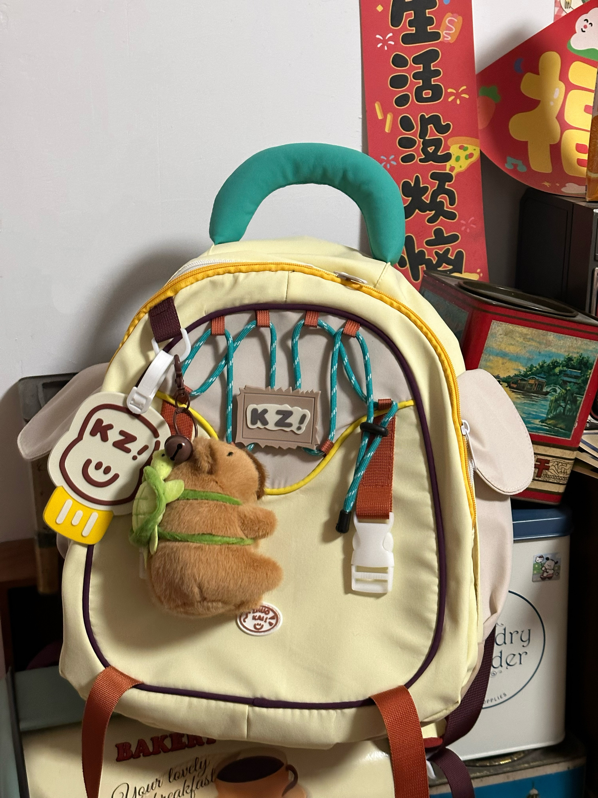 Quirky Cute Girl's Backpack - Large Capacity School Bag for High School & College Students