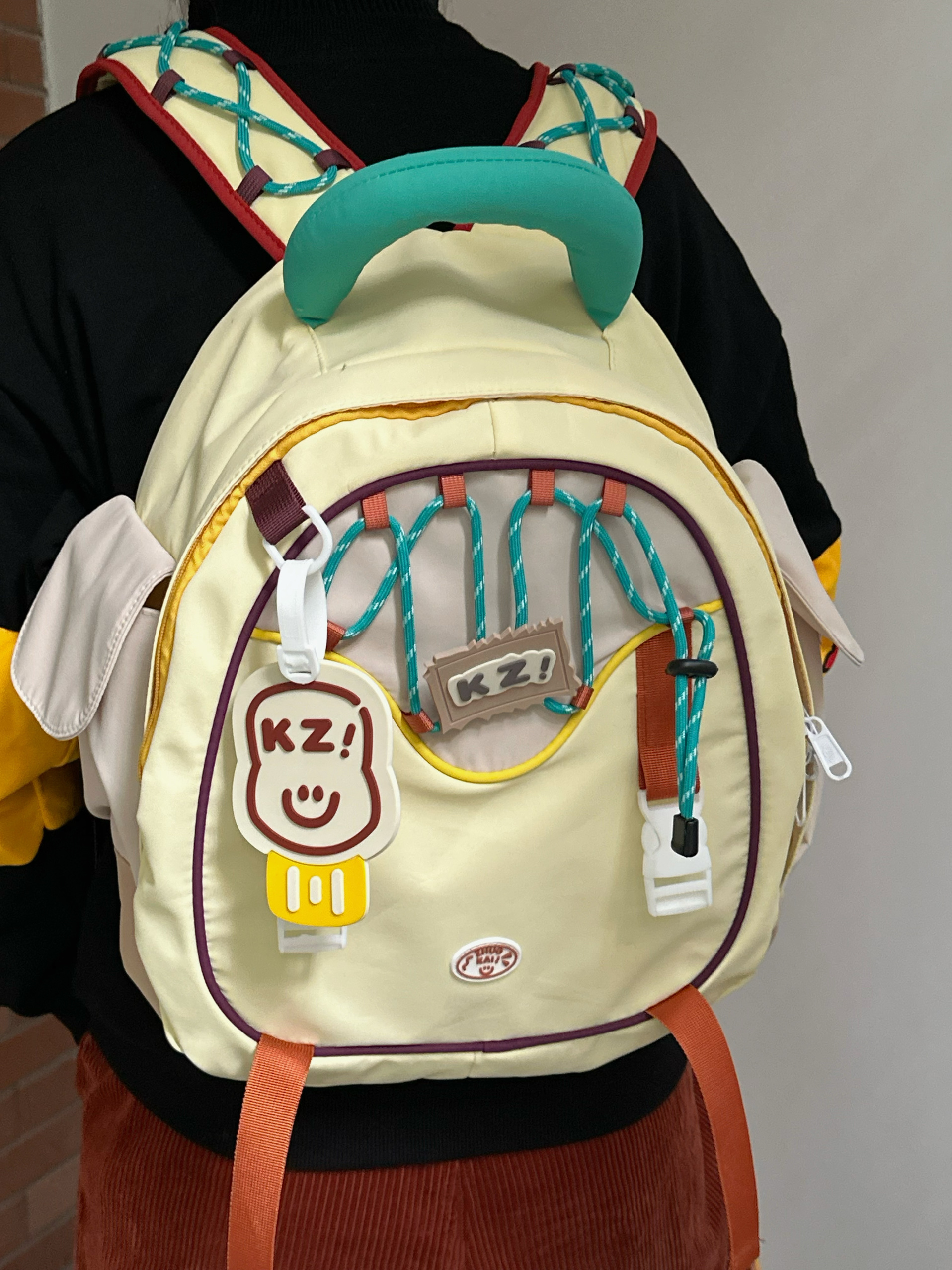 Quirky Cute Girl's Backpack - Large Capacity School Bag for High School & College Students