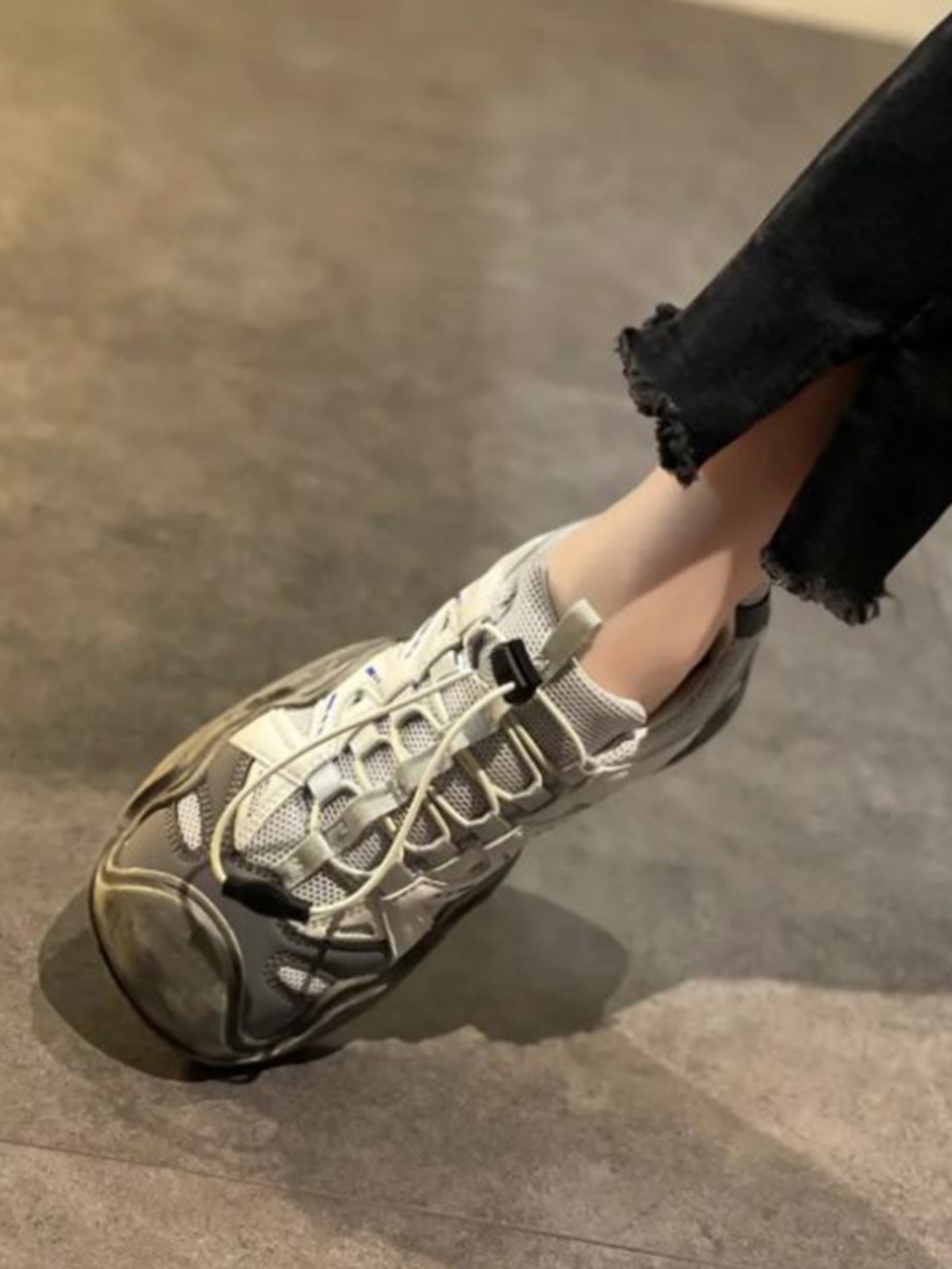 Quirky Design Matching Skirt and Ugly Cute Dad Shoes for Women - 2025 Spring/Summer Casual Soft Sole Sports Footwear