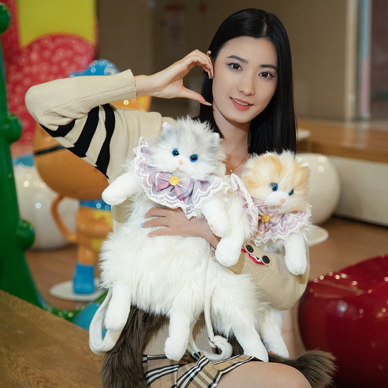 Ragdoll Cat Plush Backpack Toy - Cute Stuffed Doll Bag for Kids, Perfect Birthday Gift for Friends and Girlfriends Ragdoll Cat Plush Backpack Toy - Cute Stuffed Doll Bag for Kids, Perfect Birthday Gift for Friends and Girlfriends