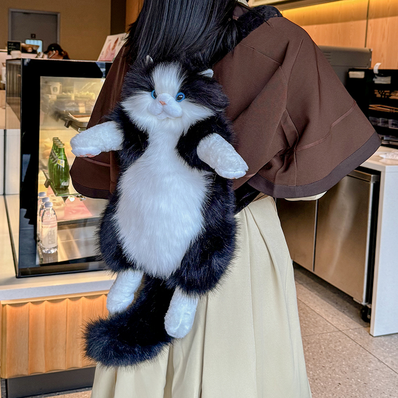 Ragdoll Cat Plush Backpack Toy - Cute Stuffed Doll Bag for Kids, Perfect Birthday Gift for Friends and Girlfriends Ragdoll Cat Plush Backpack Toy - Cute Stuffed Doll Bag for Kids, Perfect Birthday Gift for Friends and Girlfriends