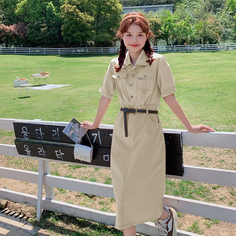 Raspberry Pink Slim Fit Shirt Dress for Women - Trendy Summer 2025 Workwear, Waist-Cinching Design, Chic and Stylish Raspberry Pink Slim Fit Shirt Dress for Women - Trendy Summer 2025 Workwear, Waist-Cinching Design, Chic and Stylish