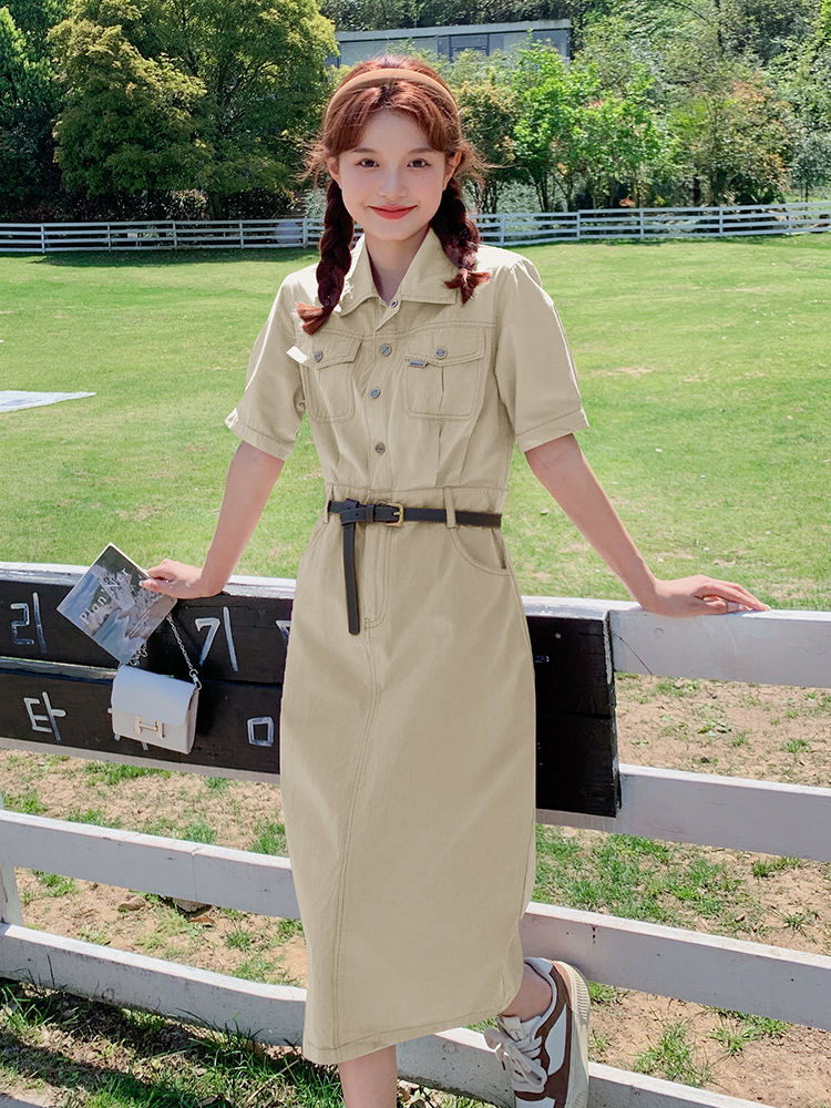 Raspberry Pink Slim Fit Shirt Dress for Women - Trendy Summer 2025 Workwear, Waist-Cinching Design, Chic and Stylish Raspberry Pink Slim Fit Shirt Dress for Women - Trendy Summer 2025 Workwear, Waist-Cinching Design, Chic and Stylish