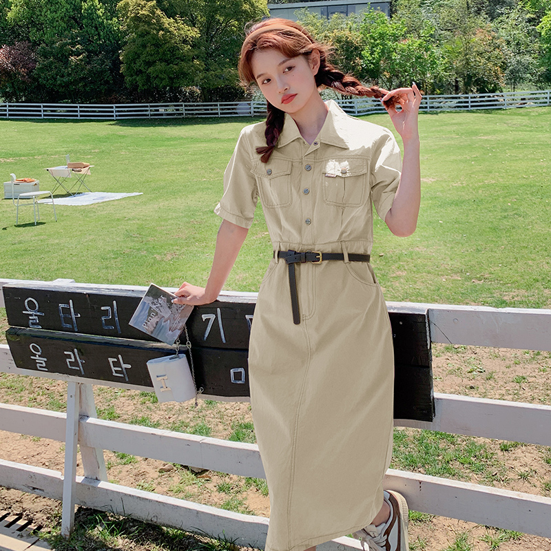 Raspberry Pink Slim Fit Shirt Dress for Women - Trendy Summer 2025 Workwear, Waist-Cinching Design, Chic and Stylish Raspberry Pink Slim Fit Shirt Dress for Women - Trendy Summer 2025 Workwear, Waist-Cinching Design, Chic and Stylish