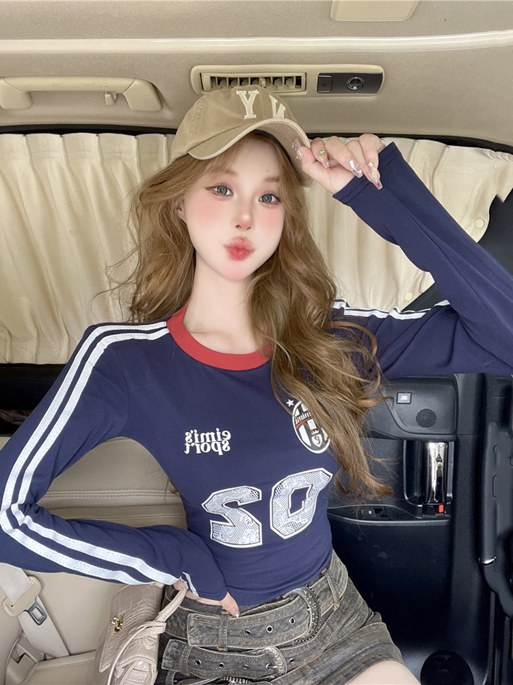 Red Fitted Jazz Top for Women, K-Pop Inspired Autumn Winter Performance Shirt, Music Festival Outfit Red Fitted Jazz Top for Women, K-Pop Inspired Autumn Winter Performance Shirt, Music Festival Outfit