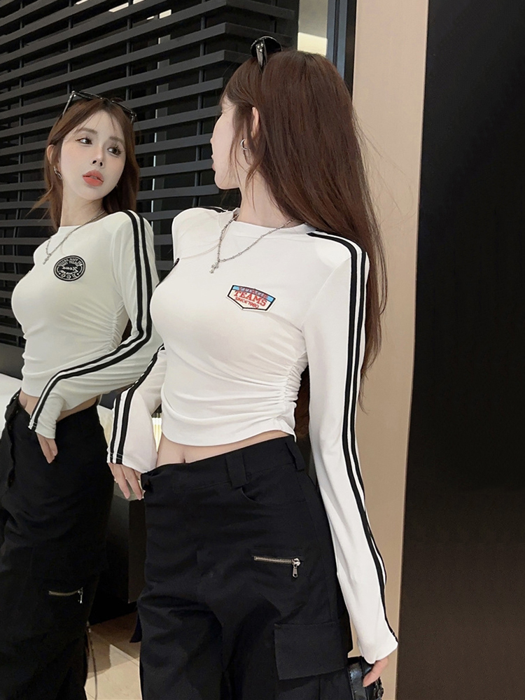 Red Jazz Dance Top for Women - Unique Stylish Base Shirt for Autumn/Winter, K-Pop Inspired Performance Outfit Red Jazz Dance Top for Women - Unique Stylish Base Shirt for Autumn/Winter, K-Pop Inspired Performance Outfit