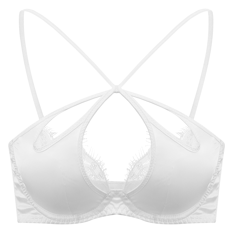 Red Lace Bra Set for Women, Halter Neck Design, Perfect for Small Chests, Ideal for Weddings and Year of the Rabbit Celebrations