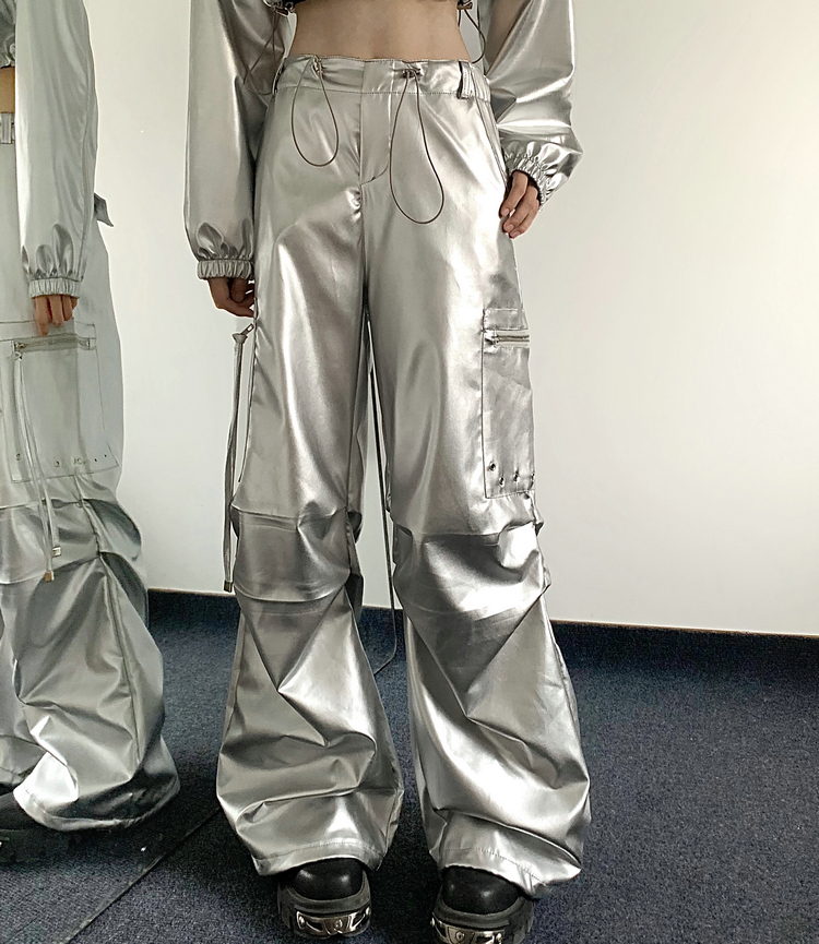 Reflective Silver Bling Bling Short Sweatshirt for Women - Cool Spicy Girl Jazz Dance Petite Jacket Reflective Silver Bling Bling Short Sweatshirt for Women - Cool Spicy Girl Jazz Dance Petite Jacket