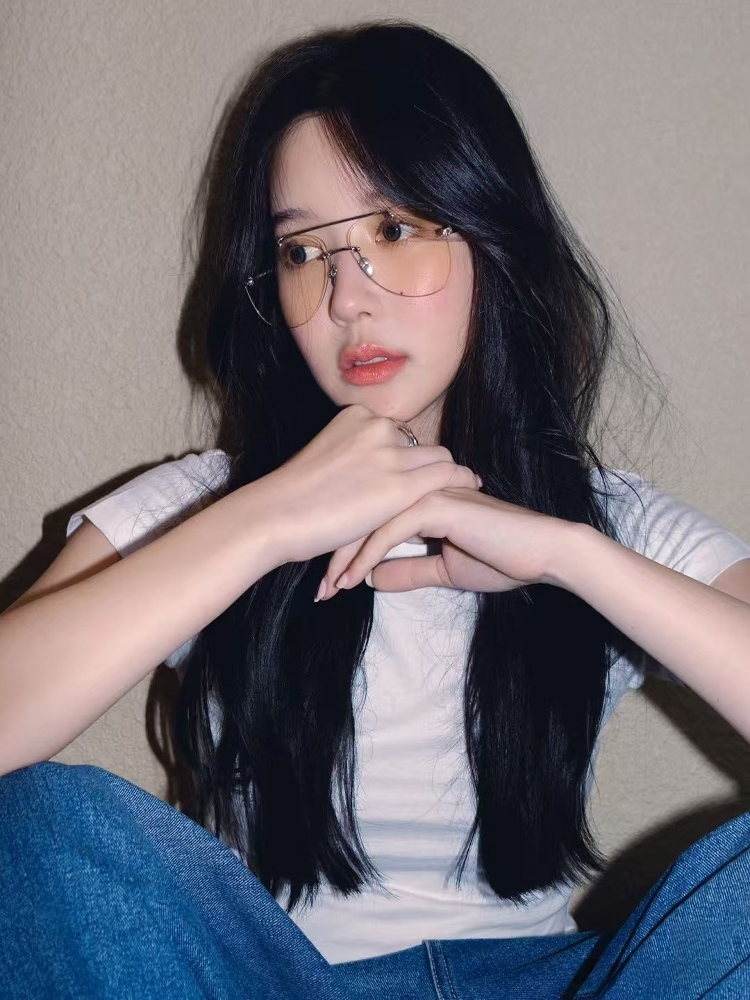 Retro American Frameless Sunglasses for Blue Light Protection, Myopia-Friendly, Flattering for Round Faces, Women's Y2K Style Accessory