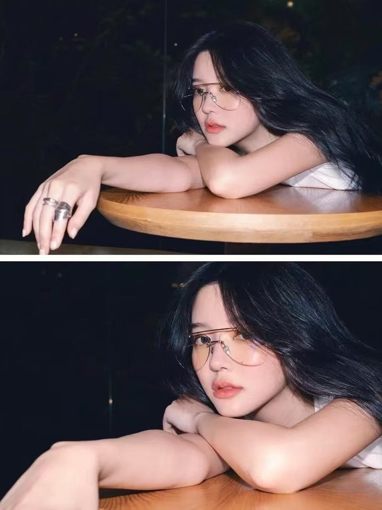 Retro American Frameless Sunglasses for Blue Light Protection, Myopia-Friendly, Flattering for Round Faces, Women's Y2K Style Accessory Retro American Frameless Sunglasses for Blue Light Protection, Myopia-Friendly, Flattering for Round Faces, Women's Y2K Style Accessory