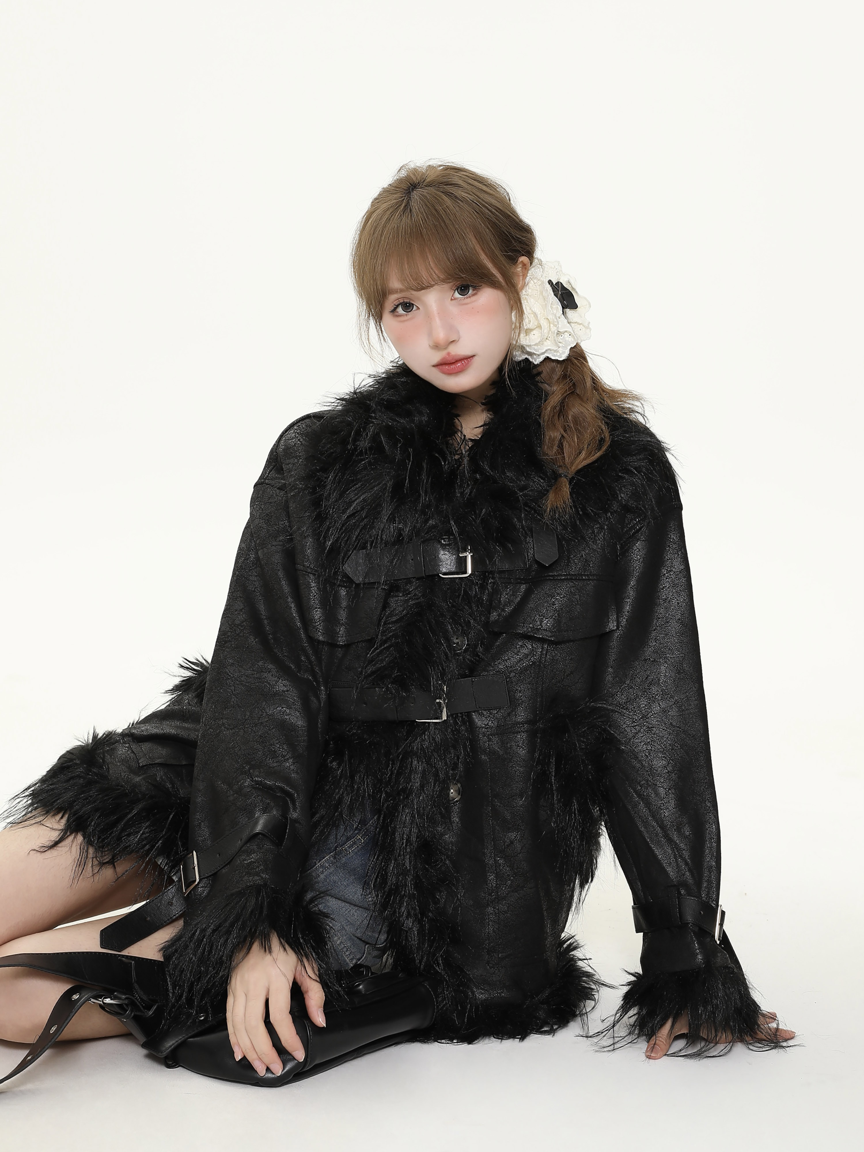 Retro American-Style High-End Faux Fur Coat for Women - Thick Warm Winter Cotton Jacket Retro American-Style High-End Faux Fur Coat for Women - Thick Warm Winter Cotton Jacket