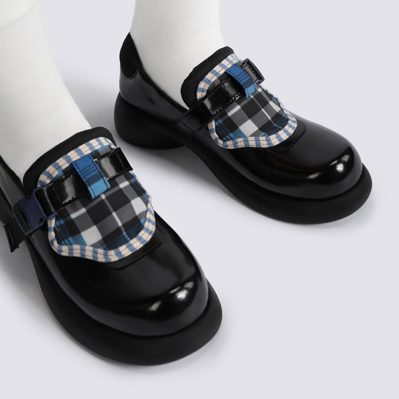 Retro Black Thick-Soled Mary Jane Shoes for Women - 2025 Spring/Summer Fashion, Y2K Style