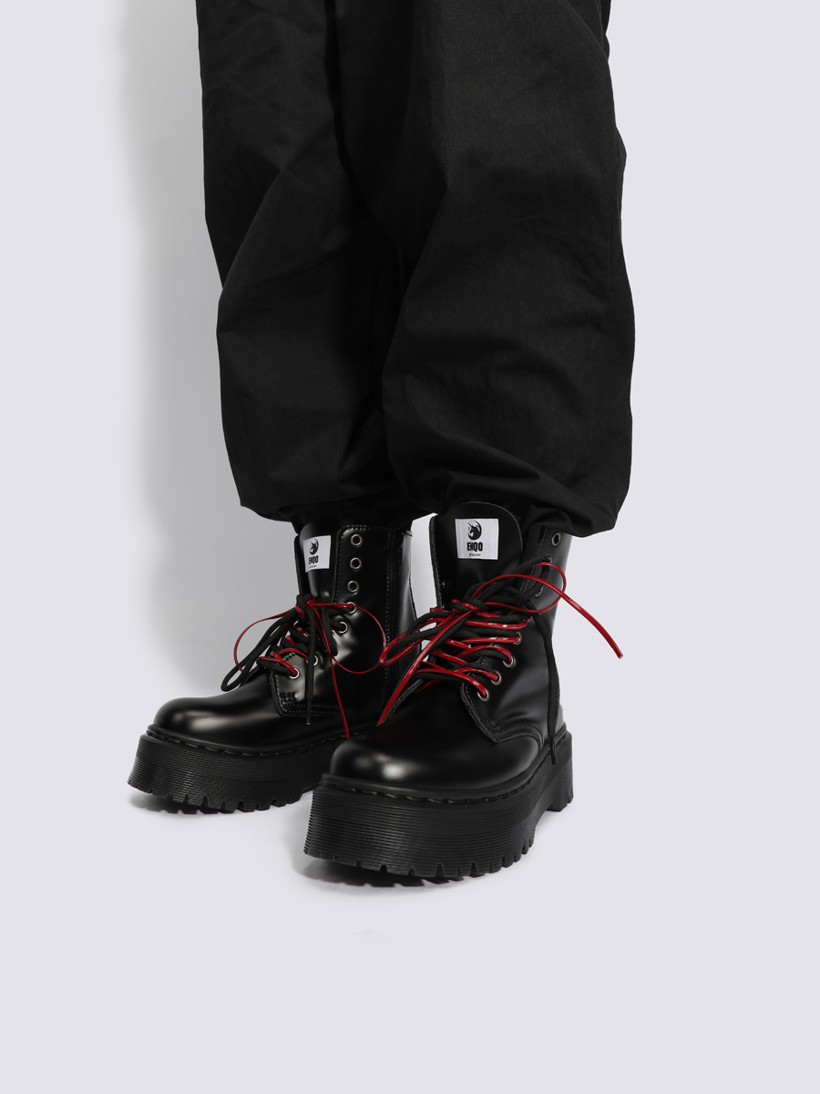 Retro British Martin Boots for Women - 2025 Spring/Summer Thick-Soled Motorcycle Boots, Versatile Black Short Boots with Height Increase