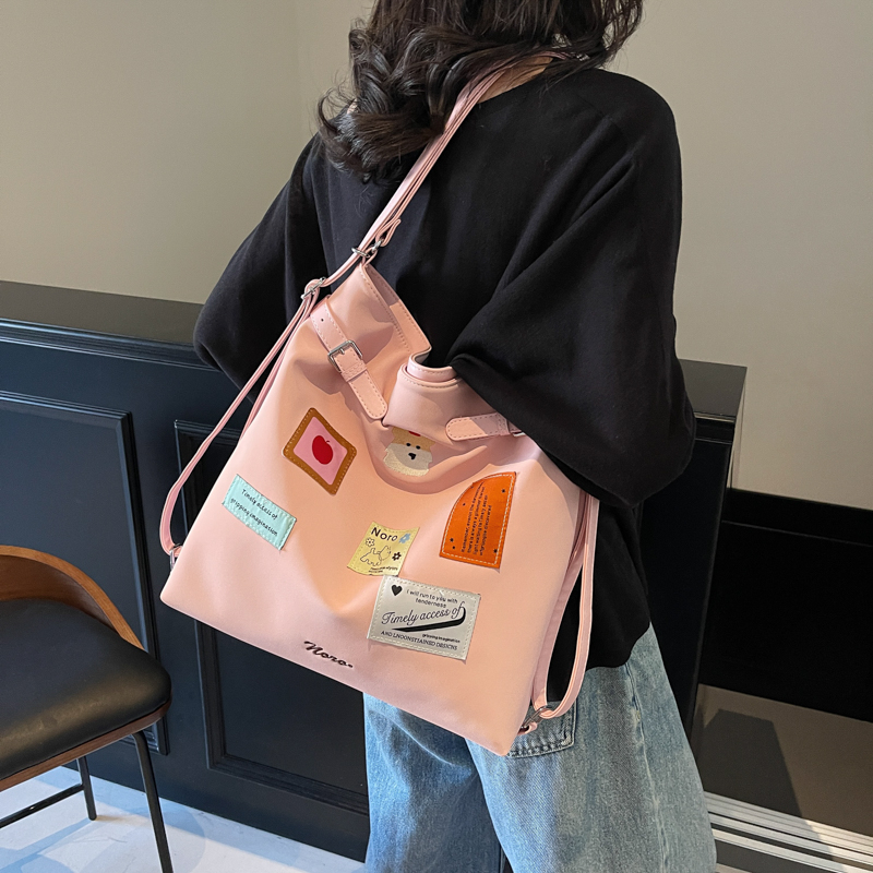 Retro Bucket Bag for Women - Trendy 2025 College Style Tote, Casual Large Capacity Backpack Retro Bucket Bag for Women - Trendy 2025 College Style Tote, Casual Large Capacity Backpack