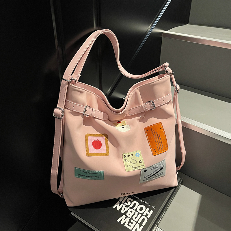 Retro Bucket Bag for Women - Trendy 2025 College Style Tote, Casual Large Capacity Backpack Retro Bucket Bag for Women - Trendy 2025 College Style Tote, Casual Large Capacity Backpack