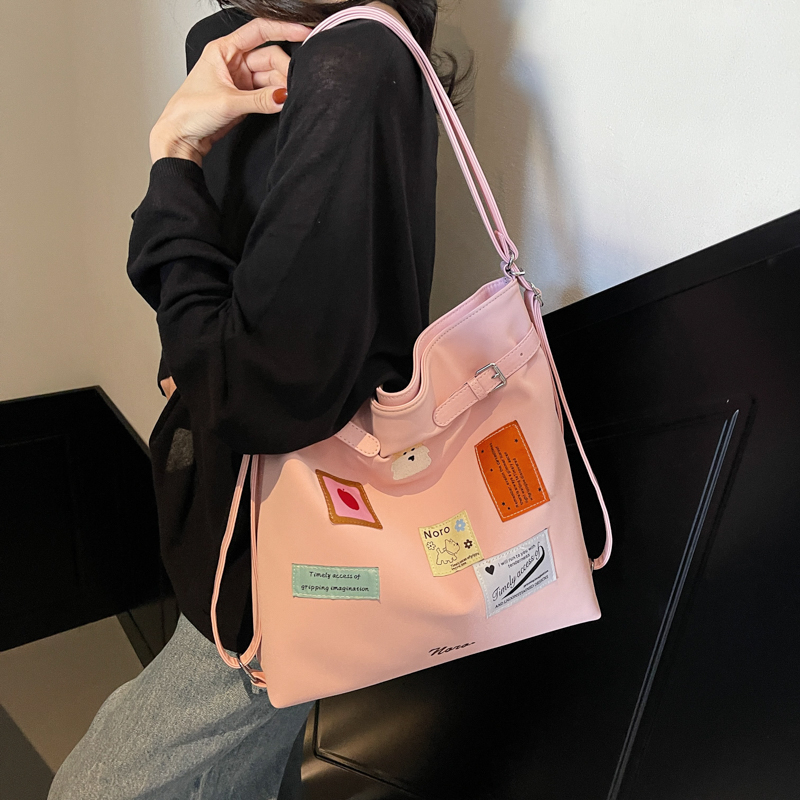 Retro Bucket Bag for Women - Trendy 2025 College Style Tote, Casual Large Capacity Backpack Retro Bucket Bag for Women - Trendy 2025 College Style Tote, Casual Large Capacity Backpack