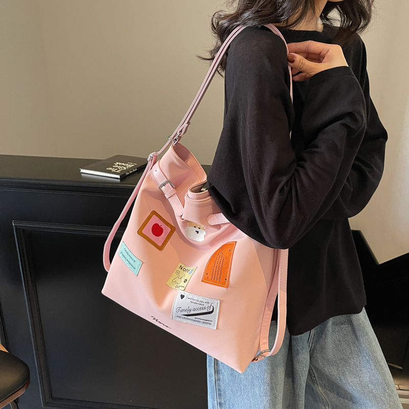 Retro Bucket Bag for Women - Trendy 2025 College Style Tote, Casual Large Capacity Backpack Retro Bucket Bag for Women - Trendy 2025 College Style Tote, Casual Large Capacity Backpack