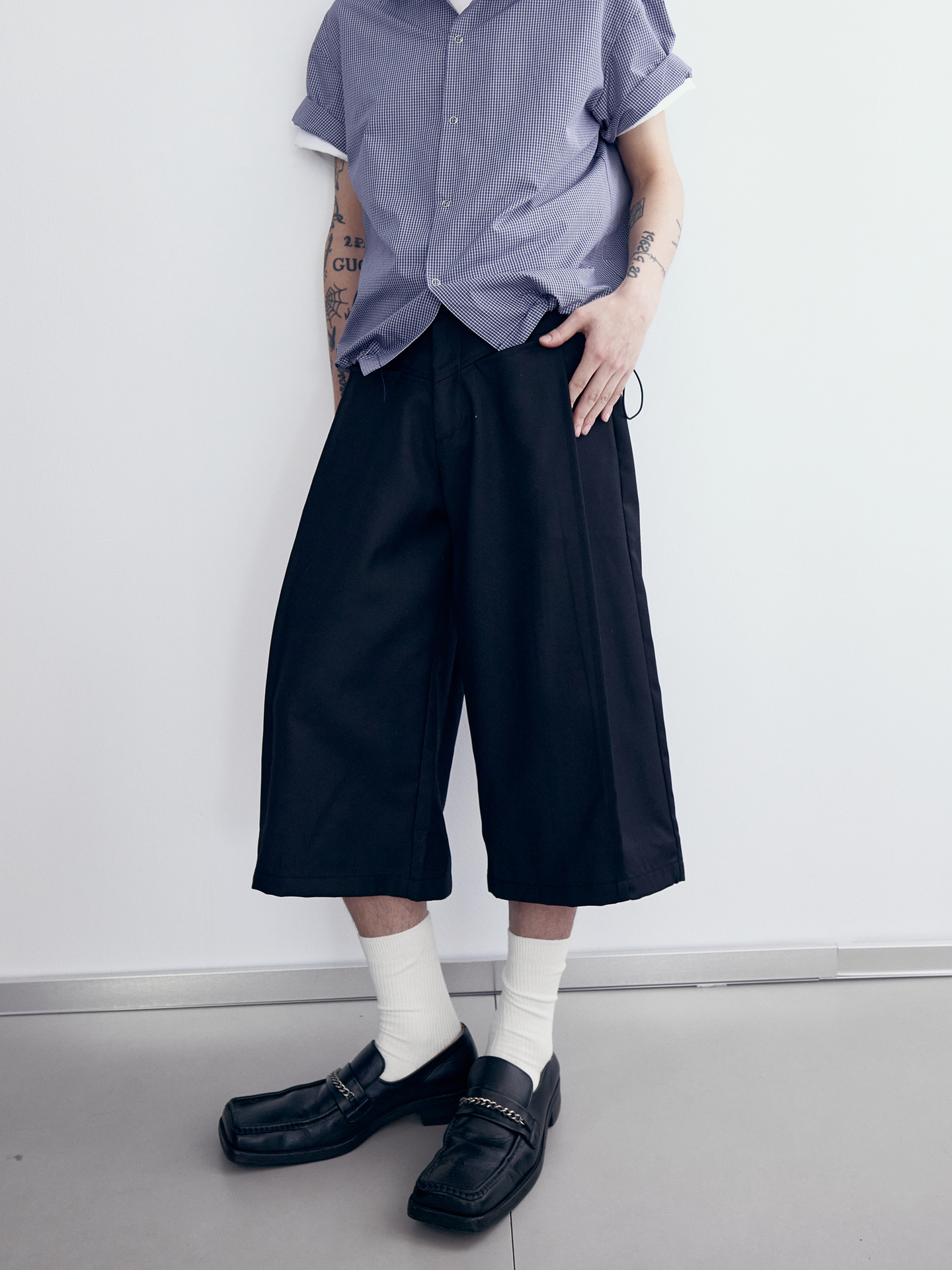 Retro Clean Fit Casual Trousers for Men and Women - High-End Design Loose Straight-Leg Draped Cropped Pants