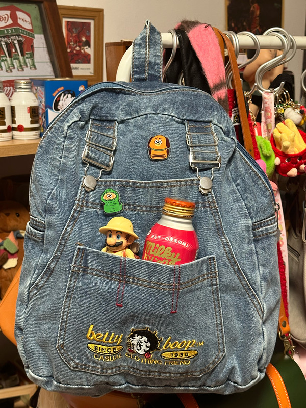 Retro Denim Backpack for Students - Large Capacity Casual Book Bag, Trendy Handbag for School, Y2K Style