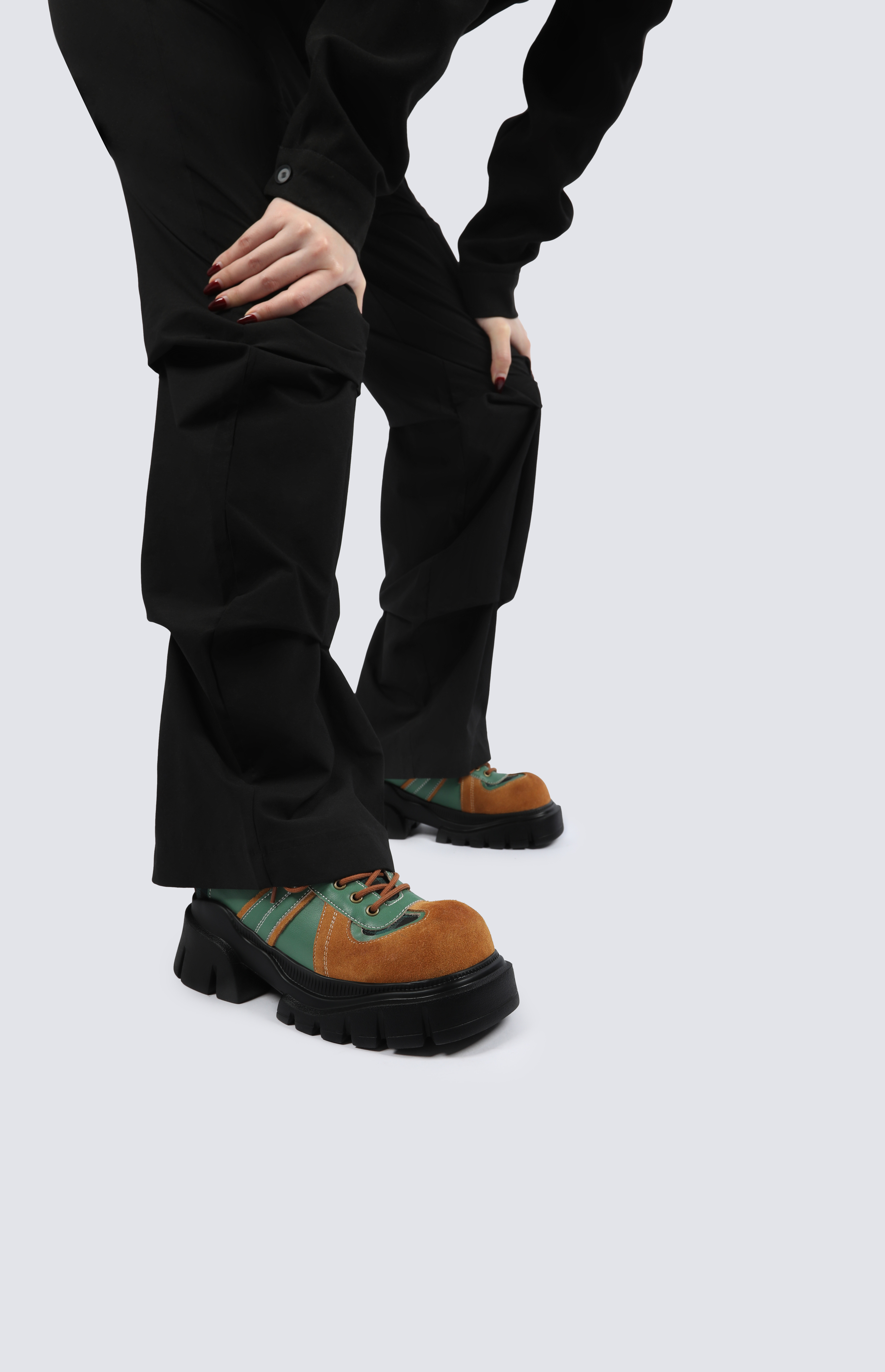 Retro Genuine Leather Small Shoes for Women - Slimming Height-Increasing Thick-Soled Spring/Summer 2025 Style