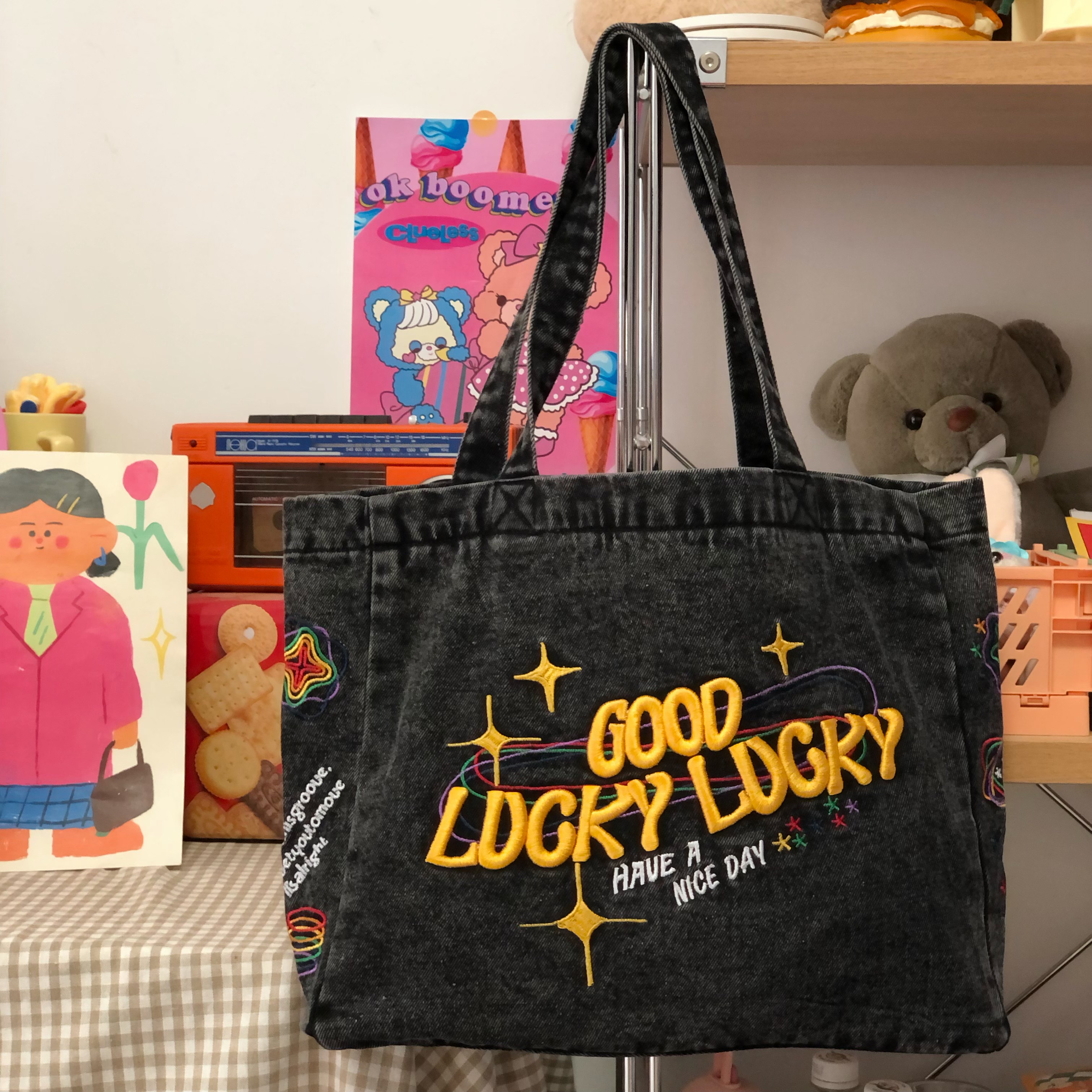 Retro Large Capacity Denim Shoulder Bag for Women - Versatile Vintage Commuter Bag for Students, Y2K Style Retro Large Capacity Denim Shoulder Bag for Women - Versatile Vintage Commuter Bag for Students, Y2K Style