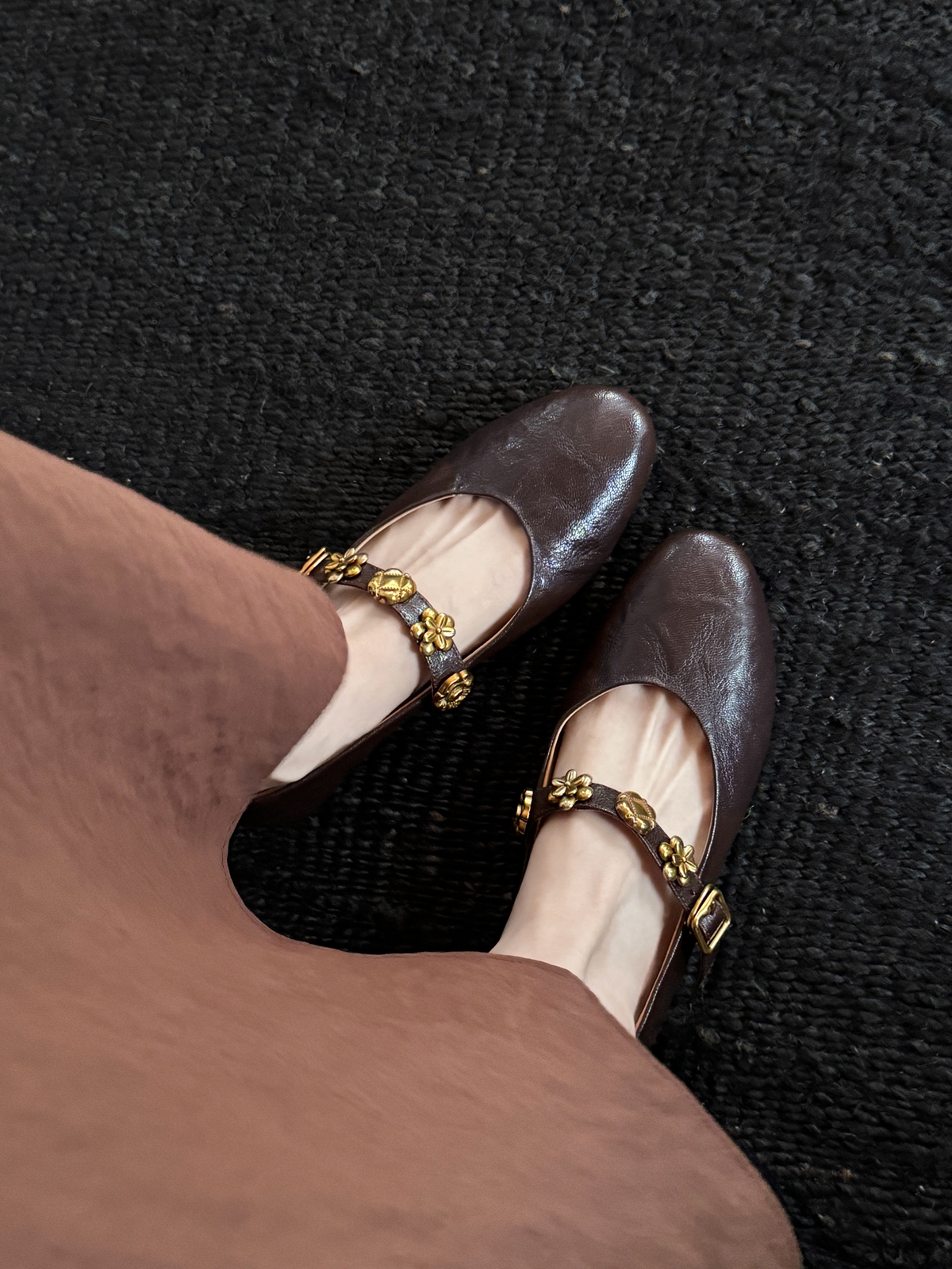 Retro Literary Women's Evening Shoes - Spring Date Flat Mary Jane Style with Metal Strap and Soft Sole Retro Literary Women's Evening Shoes - Spring Date Flat Mary Jane Style with Metal Strap and Soft Sole