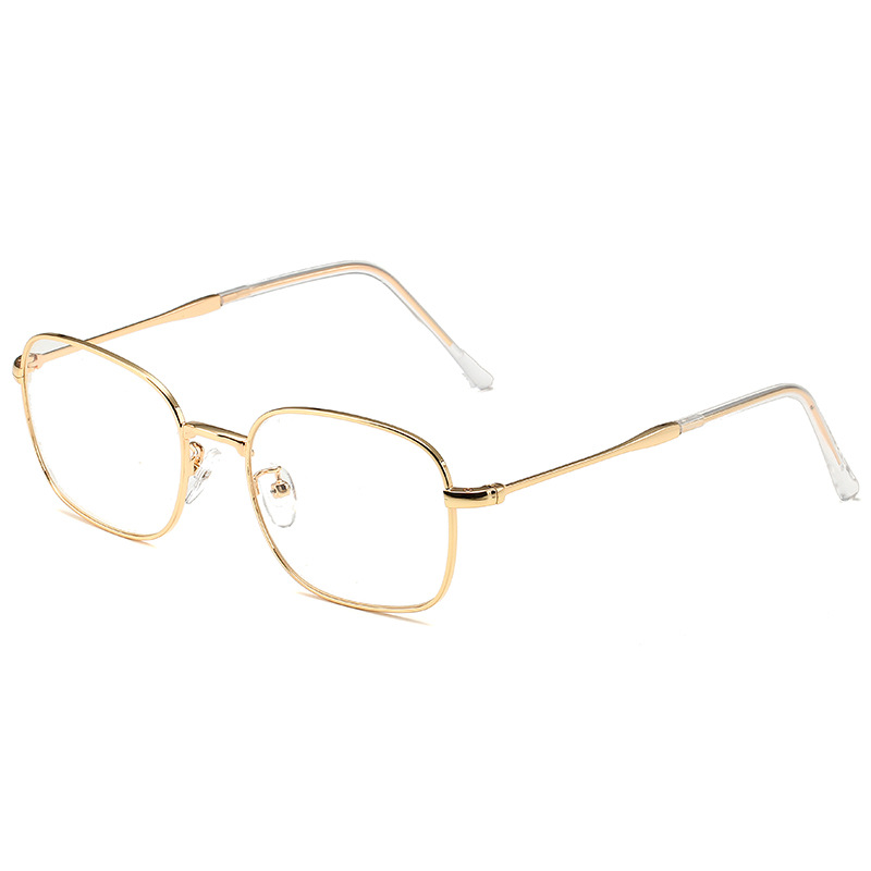 Retro Metallic Silver Square Glasses for Round Faces - Slimming Blue Light Blocking Women's Fashion Eyewear Retro Metallic Silver Square Glasses for Round Faces - Slimming Blue Light Blocking Women's Fashion Eyewear