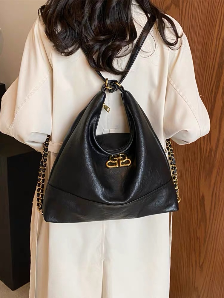 Retro Minimalist Large Capacity Casual Backpack Shoulder Tote Bag - Trendy 2025 Fashion for Everyday Use