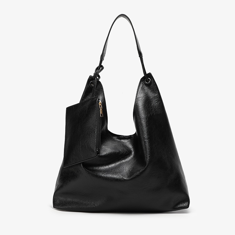 Retro Minimalist Tote Bag for Women - Soft Large Capacity Commuter Shoulder Bag, 2025 Fashion, Everyday Casual Style